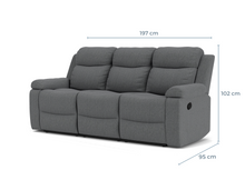 Load image into Gallery viewer, 3 Seater with End Recliners + 2 Recliners
