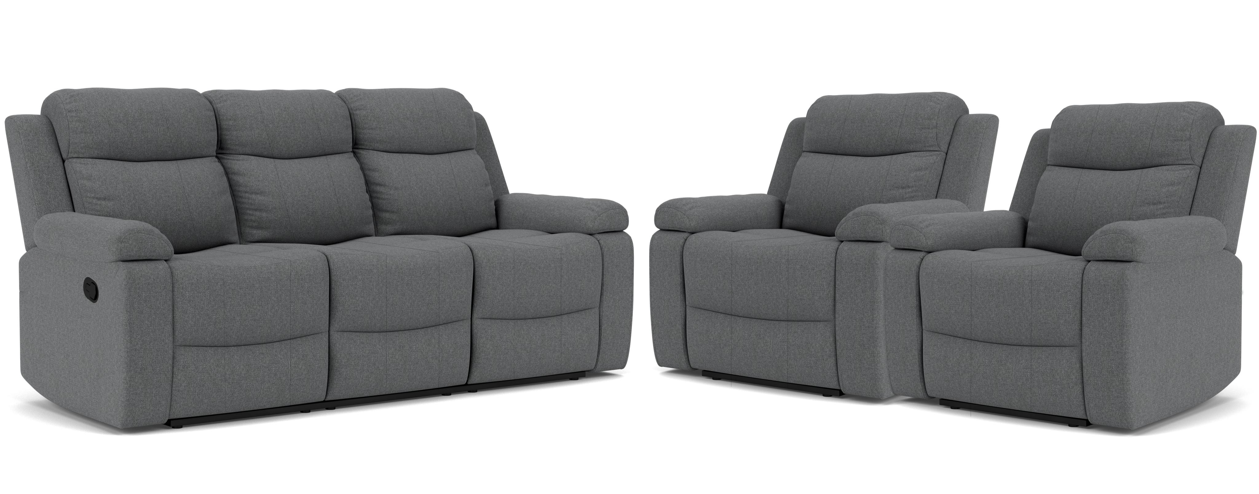 3 Seater with End Recliners + 2 Recliners