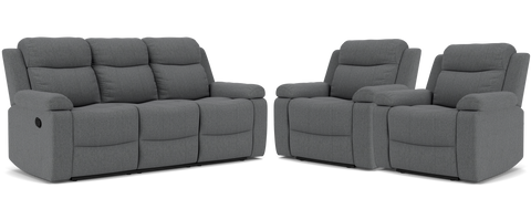 3 Seater with End Recliners + 2 Recliners