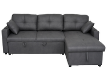 Load image into Gallery viewer, 3 Seater Sofa Bed with Reversible Storage Chaise
