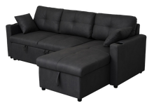 Load image into Gallery viewer, 3 Seater Sofa Bed with Reversible Storage Chaise
